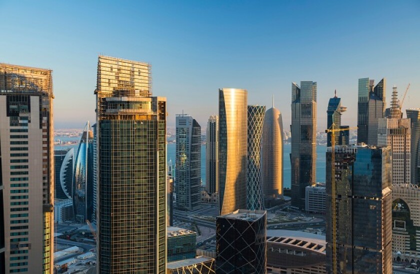 Doha skyline, Doha, Qatar