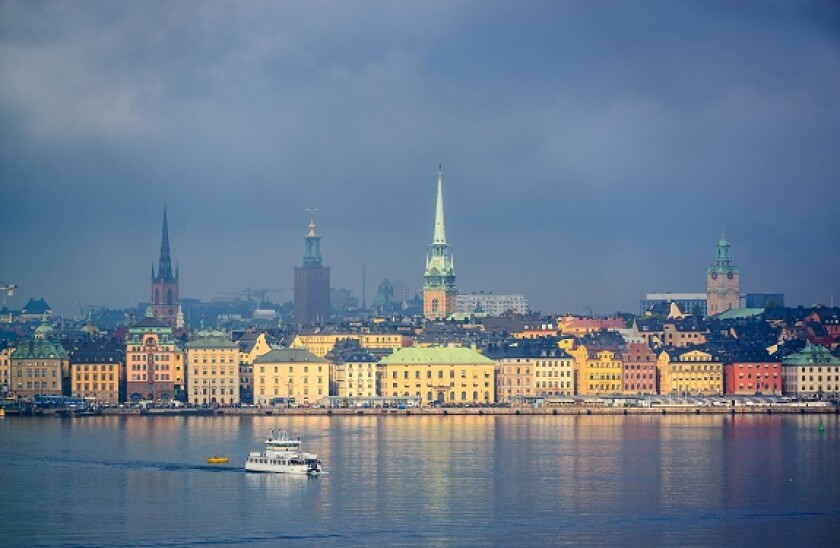 Stockholm, Sweden city skyline.