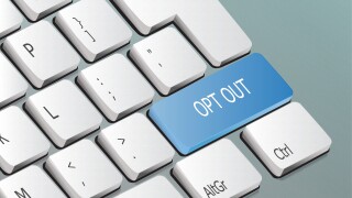 opt ouT written on the keyboard button