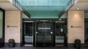Close Brothers London HQ - UK merchant banking group head office at 10 Crown Place London - Close Brothers Group PLC.
