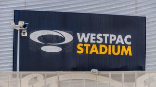 Westpac Stadium in Westpac Stadium at Waterloo Quay, Pipitea in Wellington on North Island in New Zealand. 
Westpac (Western Pacific) is a New Zealan