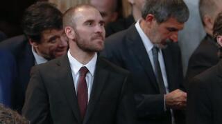 Buenos Aires, Argentina. 10th Dec, 2019. New Economy Minister Martin Guzman attends the investiture ceremony of President Alberto Fernandez at the Congress facilities in Buenos Aires, Argentina, 10 December 2019. Credit: Juan Ignacio Roncoroni/EFE/Alamy L