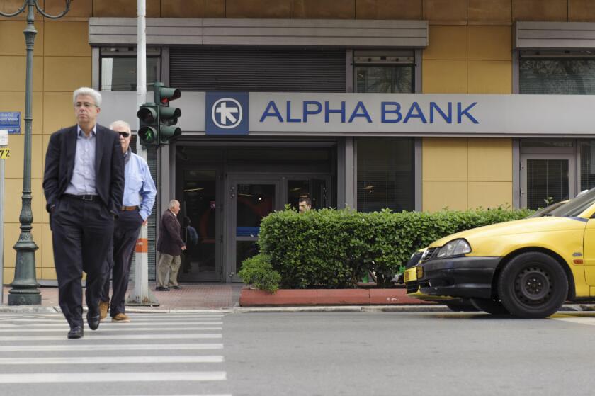 ALPHA BANK branch in the Panepistimiou street