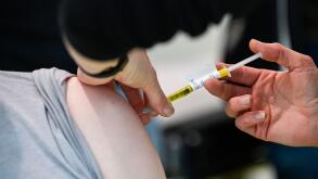 Illustration picture shows the start of the final test phase of the CureVac coronavirus vaccine, developed by the German pharmaceuticals company CureV