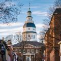 The Maryland State House, in Annapolis, Maryland.