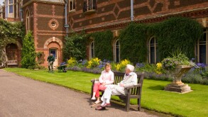 Elderly People Enjoy The Views At Sandringham House,Sandringham Estate,Sandringham,Norfolk,England,uk (Retreat Of HM The Queen)