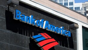 Bank of America branch in downtown Seattle, Washington, USA.