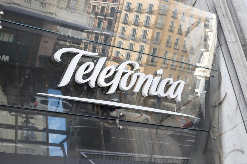 Spanish technology company Telefonica logo