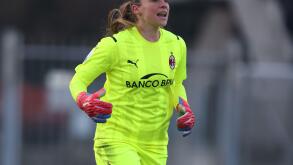 Milan, Italy, 5th December 2021. Laura Giuliani of AC Milan reacts during the Serie A Femminile match at Centro Sportivo Vismara, Milan. Picture credit should read: Jonathan Moscrop / Sportimage