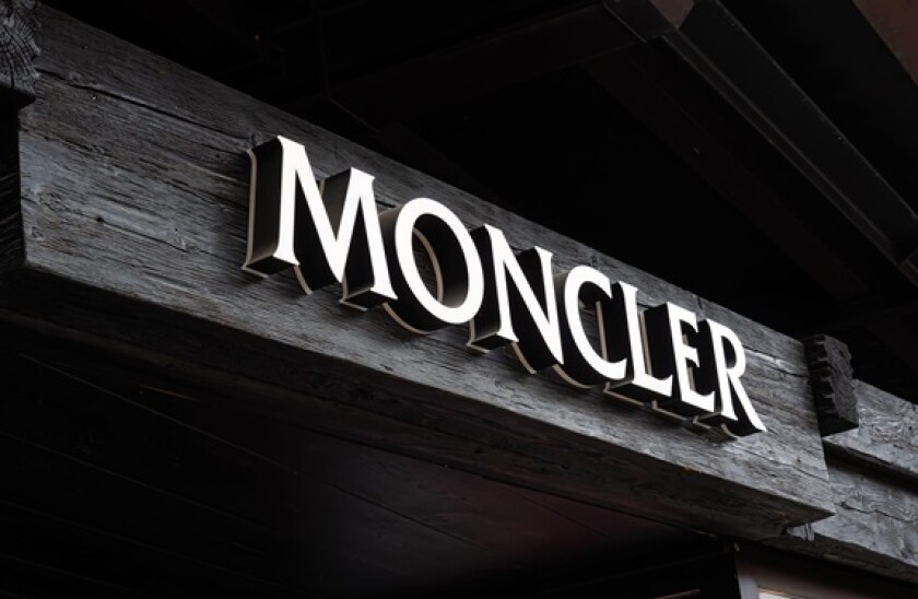 Gstaad, Switzerland - July 16, 2020: A store of fashion manufacturer Moncler in Gstaad.