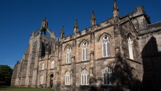 City of Aberdeen, Scotland. The University and King's College of Aberdeen, with King?s College Chapel in the background.