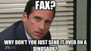 fax machine, meme