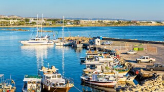 Yachts in Harbour of Paphos - Cyprus