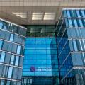 Facade of a building belonging to the French banking group BPCE, resulting from the merger of Banque Populaire and Caisse d'Epargne, Paris, France