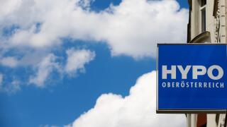 The logo of Hypo Oberoesterreich bank is seen outside one of its branches in Vienna, Austria, June 21, 2016.    REUTERS/Leonhard Foeger