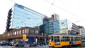 The headquarters of the Italian payments group Nexi are pictured in Milan, Italy, March 28, 2019. REUTERS/Alessandro Garofalo