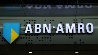 ABN AMRO SIGN & LOGO SCHIPHOL AIRPORT AMSTERDAM HOLLAND 24 November 2011