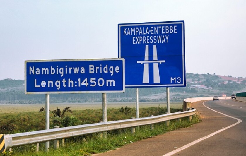 Uganda Kampala Entebbe expressway from Alamy 14Apr21 575x375