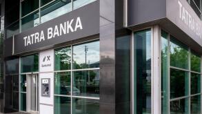 Bratislava, Slovakia - September, 3, 2023 : Tatra banka (Tatra Bank) branch in Bratislava. Tatra banka is a commercial bank in S