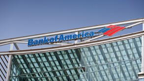 Bank of America headquarters in Canary wharf, london, UK