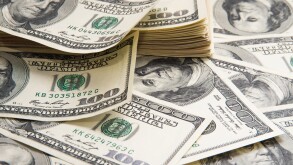 Background of 100 dollar bills