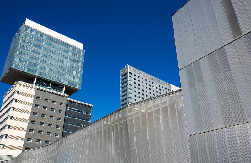 Spain, Barcelona, the CCIB (Convention Center) of the architect Josep Lluis Mateo