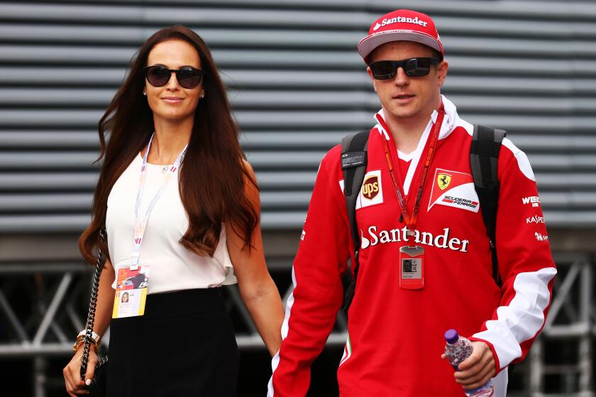 Kimi Raikkonen (FIN) Ferrari with his wife Minttu Virtanen (FIN).
01.07.2016. Formula 1 World Championship, Rd 9, Austrian Grand Prix, Spielberg, Austria, Practice Day.
Photo credit should read: XPB/Press Association Images.