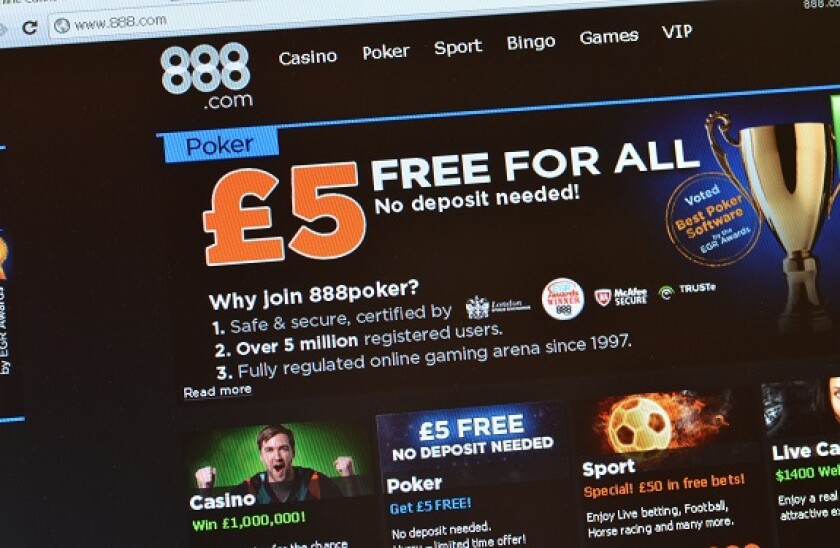 888 gambling website homepage screenshot. Image shot 2011. Exact date unknown.