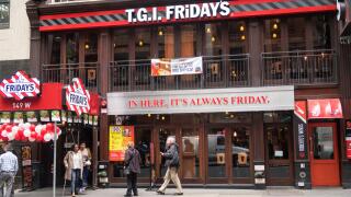 TGIF Friday's Restaurant Facade. Image shot 2016. Exact date unknown.