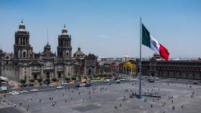 Plaza de la Constitucion (Zocalo and Cathedral) in Mexico City