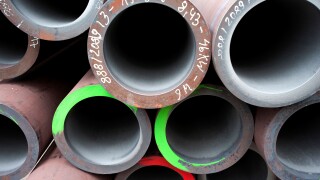 Precut pipes for subsequent uses, Vallourec & Mannesmann Tubes, Rath factory, Duesseldorf, North Rhine-Westphalia