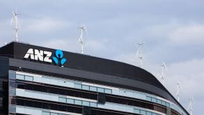 Vertical axis wind turbines on the rooftop of the ANZ bank in Melbourne, Australia.