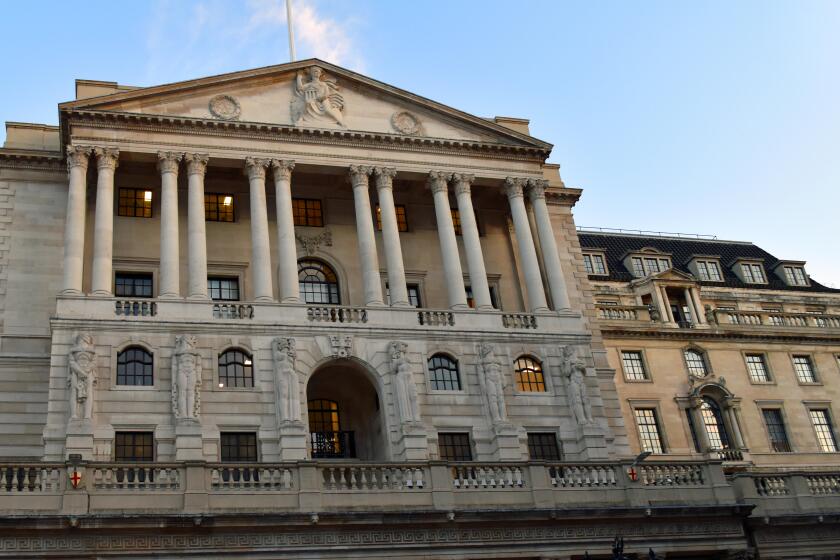 Bank of England building in London