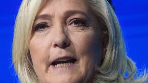 France, PARIS, 2022-04-10. Marine Le PEN during the electoral procession of the first round of the presidential election, she qualifies for the second round Credit: francois pauletto/Alamy Live News