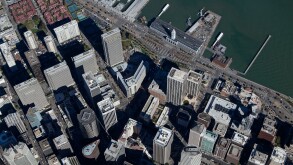 aerial photograph San Francisco financial district
