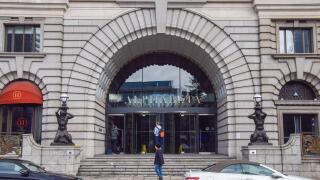London, UK. 12th March 2023. Exterior view of Alphabeta Building in Finsbury Square, where the offices of Silicon Valley Bank UK are based, as fear of a financial crisis grows following the collapse of the tech lender.