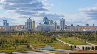 Administrative City, Astana, City, Kazakhstan, Central Asia, New, Palace, Summer, architecture, colourful, no people, panorama, p