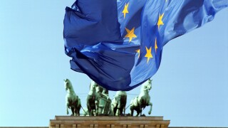 The Brandenburg Gate and the EU flag