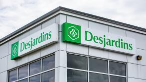 Sign for a Caisse populaire Desjardins.