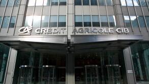 A view of the Credit Agricole building in New York