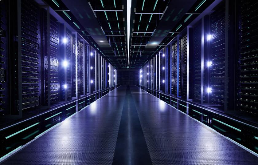 Data Center with Servers.