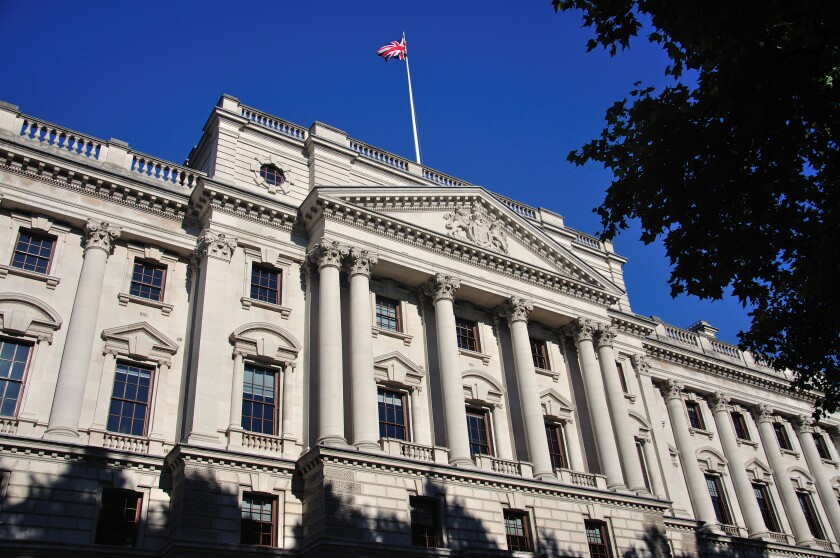 The Treasury, St James's, City of Westminster, Greater London, England, United Kingdom