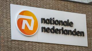 Amsterdam, The Netherlands, 29.09.2023, Logo of Nationale Nederlanden on the building, one of the largest insurance and asset management companies