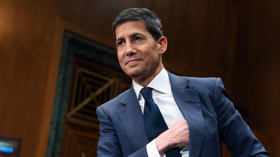 UNITED STATES - APRIL 21: Kevin Warsh, nominee for chairman of the Federal Reserve, arrives for his Senate Banking, Housing and Urban Affairs Committee confirmation hearing in Dirksen building on Tuesday, April 21, 2026. (Tom Williams/CQ Roll Call via AP 