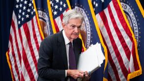 UNITED STATES - JULY 30: Federal Reserve Chairman Jerome Powell concludes a news conference after a meeting of the Federal Open Market Committee on Wednesday, July 30, 2025. Powell announced the Fed will leave interest rates unchanged. (Tom Williams/CQ Ro