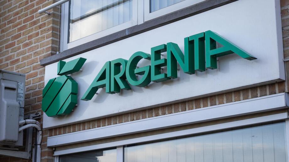 NINOVE, BELGIUM, 16 FEBRUARY 2025: Exterior view of an Argenta retail bank in Idegem, Ninove. Argenta is a Belgian multinational banking and financial