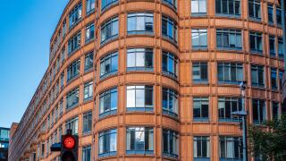 Credit Agricole London - Credit Agricole London HQ at Broadwalk House, 5 Appold St, London. Credit Agricole CIB Corporate & Investment Banking.