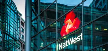 Natwest HQ London - Natwest Headquarters London at 250 Bishopsgate near Spitalfields in the City of London. The building was formerly branded RBS.