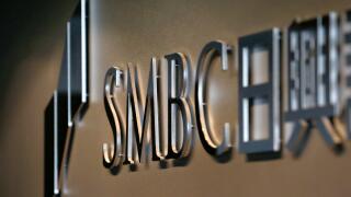 SMBC Nikko Securities' logo is pictured at its headquarters in Tokyo, Japan December 5, 2017. Picture taken December 5, 2017.  REUTERS/Kim Kyung-Hoon