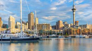new zealand auckland new zealand north island yachts in viaduct basin inner harbour of Auckland waterfront viaduct harbour auckland north island nz
